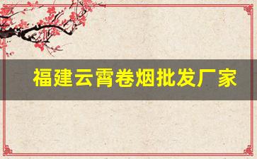 福建云霄卷烟批发厂家-云霄卷烟打入国际市场