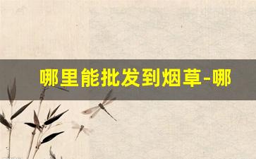 哪里能批发到烟草-哪个地方有卖烟草的