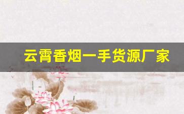 云霄香烟一手货源厂家渠道-云霄烟厂家直供 佛山