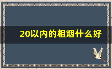 20以内的粗烟什么好抽-20之内粗烟哪个最好抽