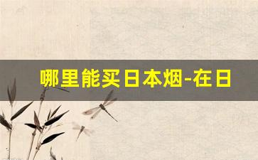 哪里能买日本烟-在日本哪里买的烟最好