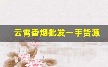 云霄香烟批发一手货源批发代理-云霄烟批发供应商