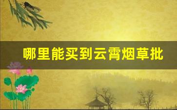 哪里能买到云霄烟草批发价格最便宜-云霄烟草收购价信息