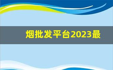 烟批发平台2023最新款-烟零售价格2024最新价表