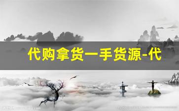 代购拿货一手货源-代购怎样大量拿货