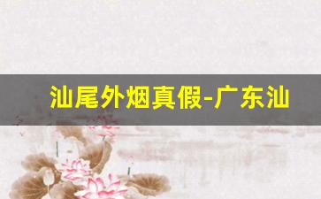 汕尾外烟真假-广东汕尾烟是假烟吗