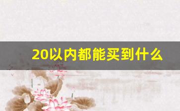 20以内都能买到什么爆珠烟