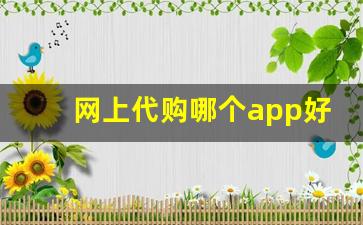 网上代购哪个app好-正规的代购app有哪些