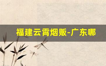 福建云霄烟贩-广东哪里有云霄烟实体门店