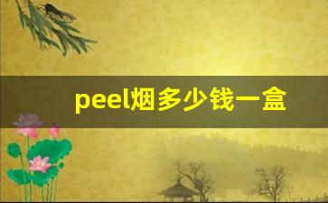 peel烟多少钱一盒-peel烟多少钱一盒520