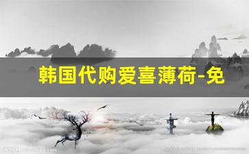 韩国代购爱喜薄荷-免税店爱喜薄荷多少钱一包