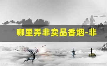 哪里弄非卖品香烟-非卖品的香烟从哪里弄
