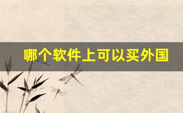 哪个软件上可以买外国烟-不出国咋样能买到外国烟