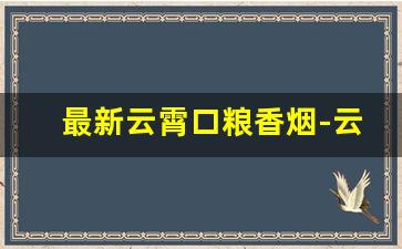 最新云霄口粮香烟-云霄香烟价格表高端