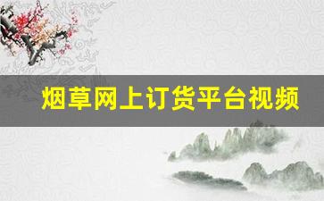 烟草网上订货平台视频-烟草全国统一订货电脑怎么登录