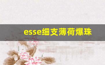 esse细支薄荷爆珠香烟-esse香烟细烟图片