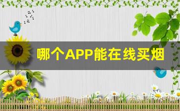 哪个APP能在线买烟-除了便利店还能在哪里买烟