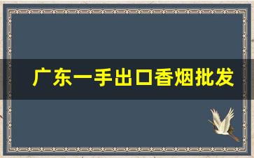 广东一手出口香烟批发